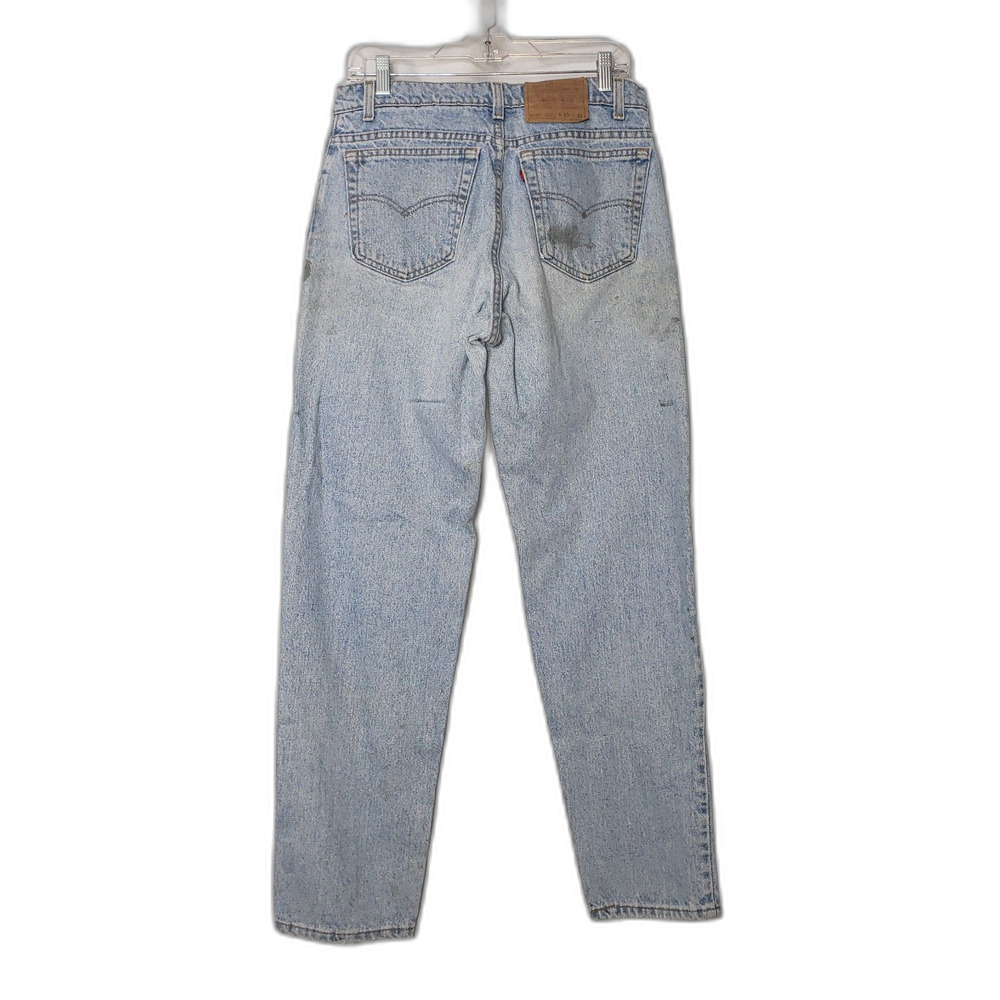 Vintage 90s LEVIS 550 Relaxed Fit Tapered Leg Denim Blue Jeans Mens Size W33 L32